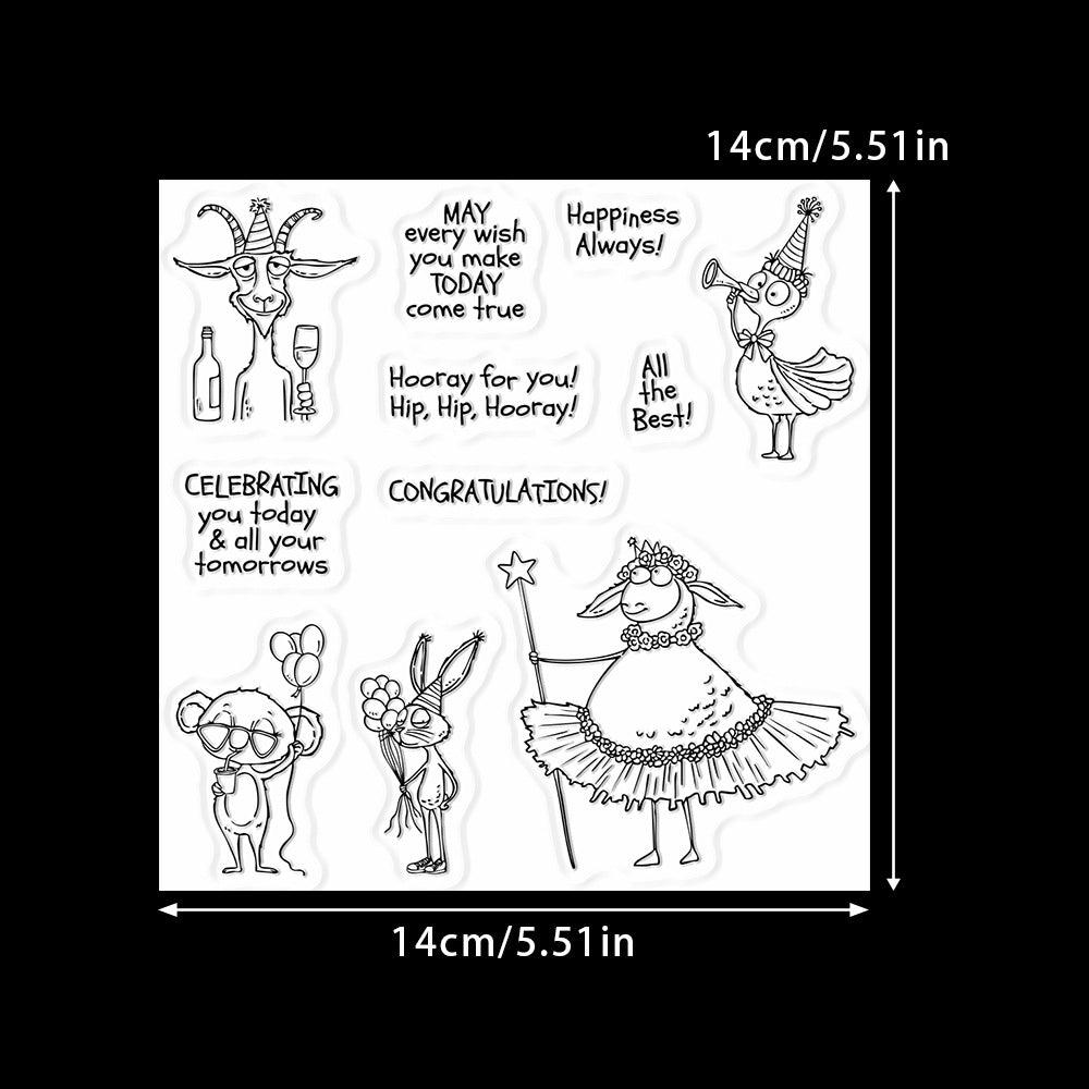 Birthday Friendship Clear Stamps