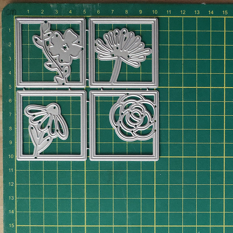 Four Square Flowers Metal Cutting Dies