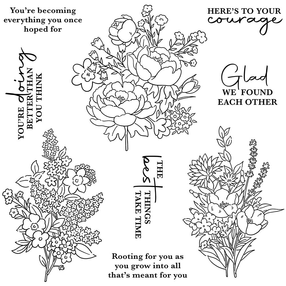 Beautiful Bouquets Clear Stamps