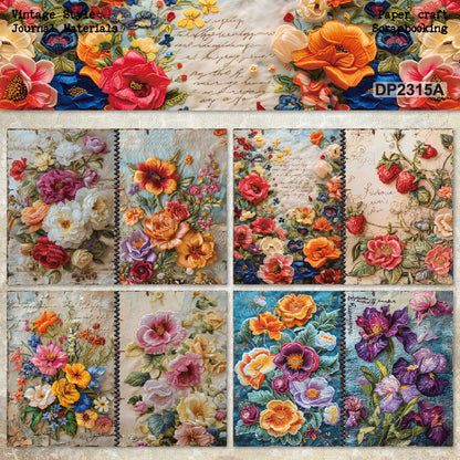 A5 Beautiful Flowers Journal Scrapbook Paper