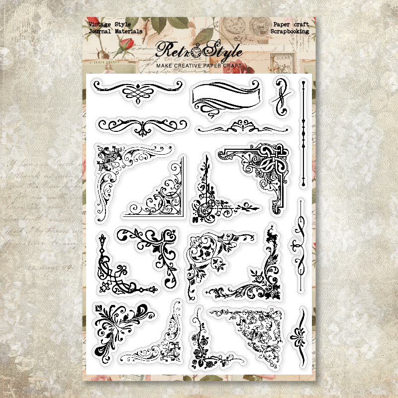 Decorative Background DIY Scrapbook Clear Stamps
