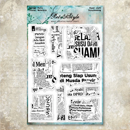 Decorative Background DIY Scrapbook Clear Stamps