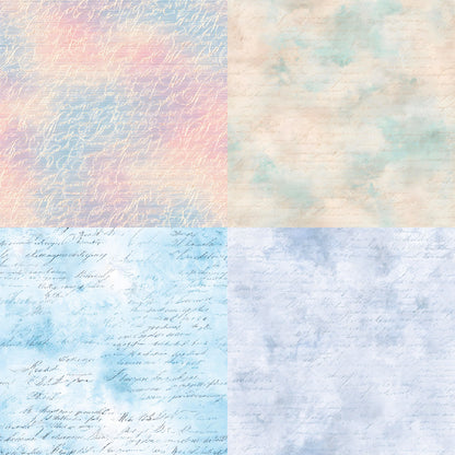 24PCS 6" Diary Scrapbook Paper & Cardstock