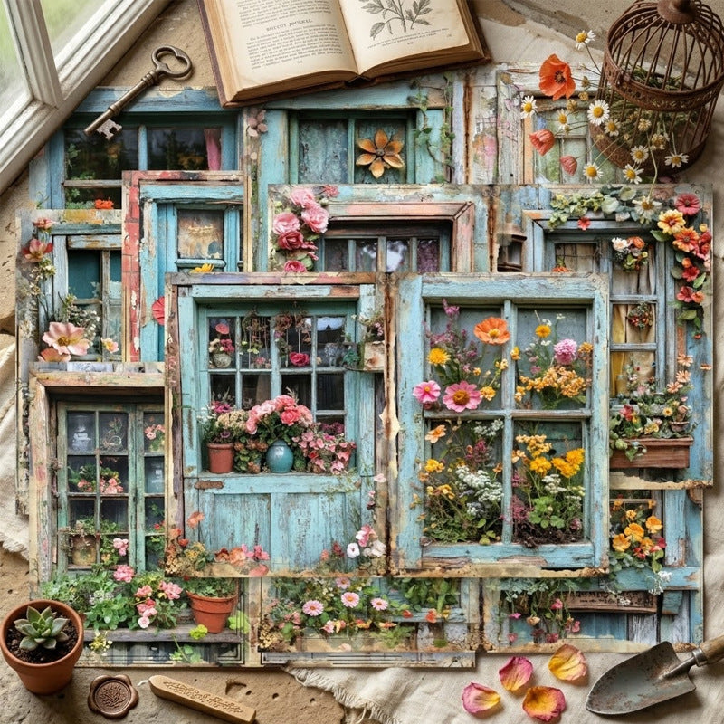 A5 Window Garden Journal Scrapbook Paper