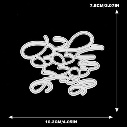 "Love You More" Phrase Metal Cutting Dies