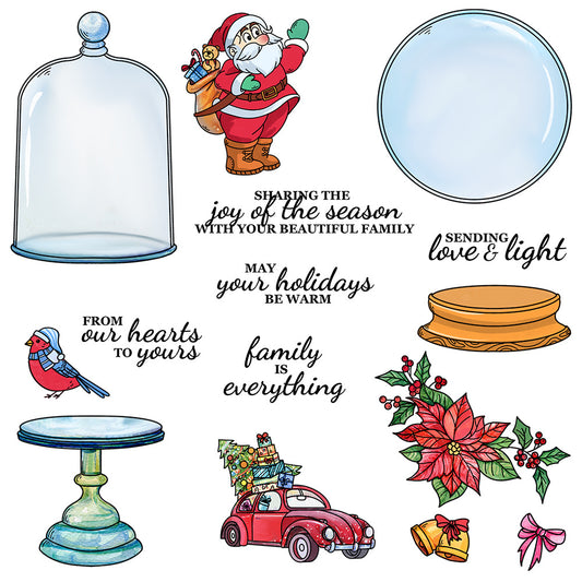 Christmas Crystal Ball Dies & Stamps Set