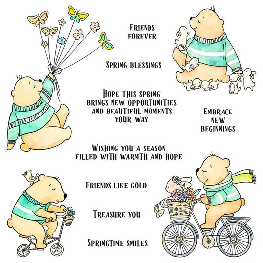 Bear Friendship Dies & Stamps Set