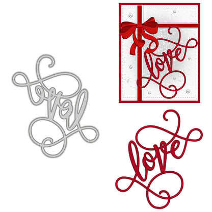 "Love" Words Metal Cutting Dies