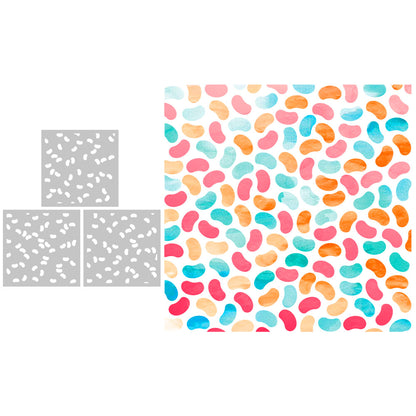 3 PCS Creative Patterns DIY Painting Hollow Stencil