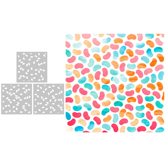 3 PCS Creative Patterns DIY Painting Hollow Stencil
