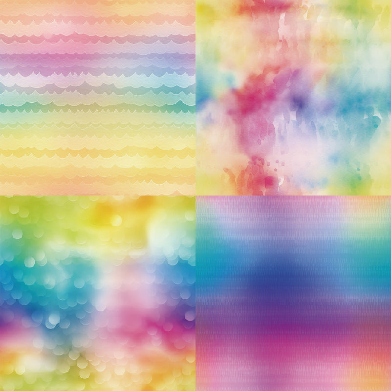 24PCS 6" Rainbow Dreams Scrapbook Paper & Cardstock