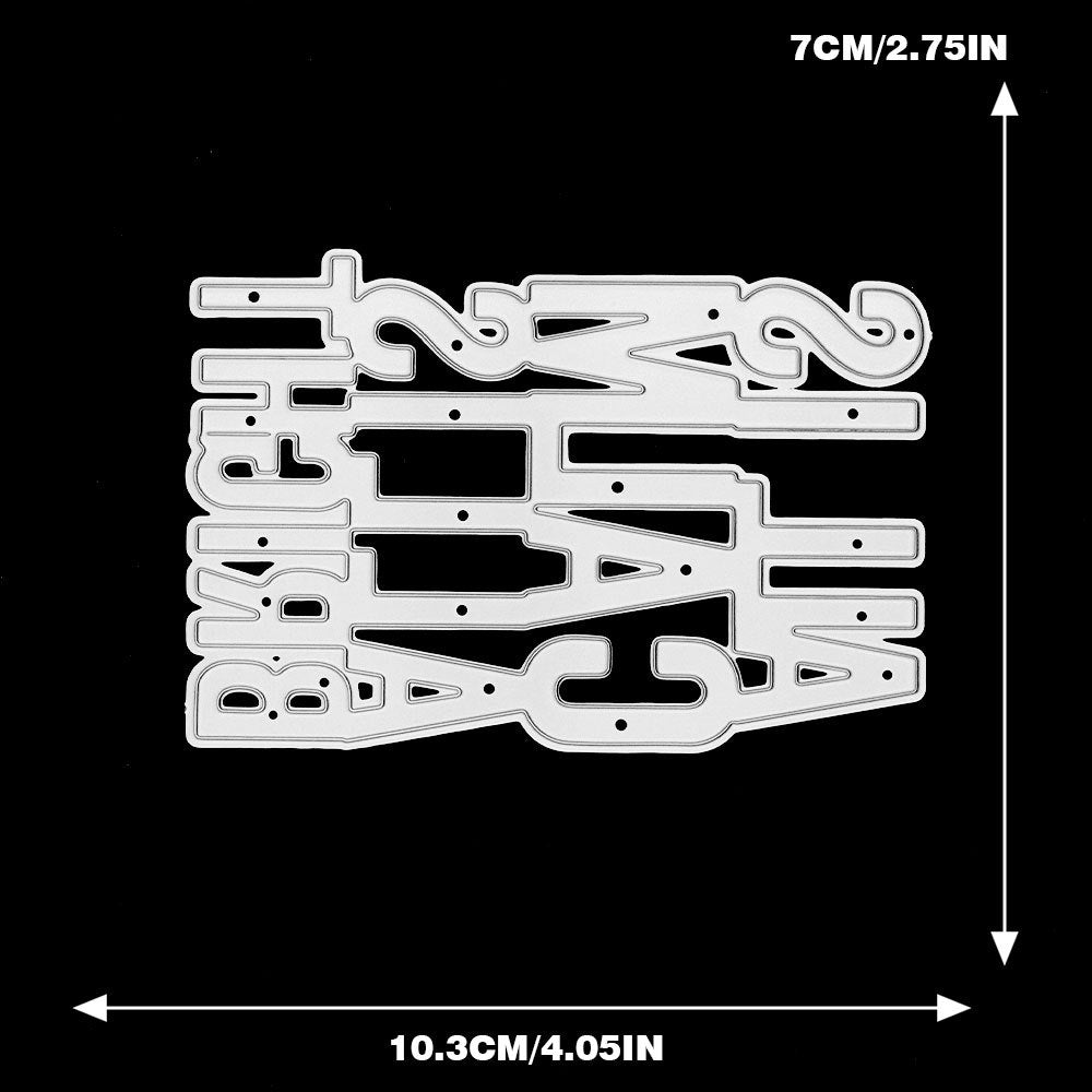 "ALL IS CALM ALL IS BRIGHT" Phrase Metal Cutting Dies