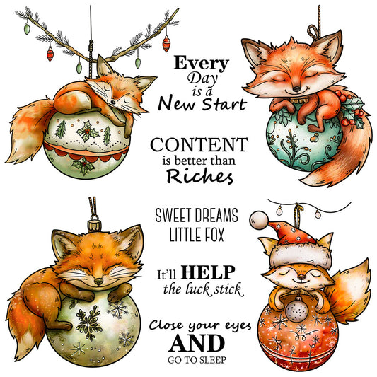 Sleeping Fox Clear Stamps