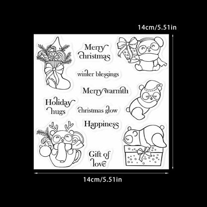 Christmas Panda Dies & Stamps Set
