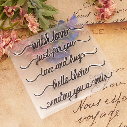 Personalized Letter Words Clear Stamps