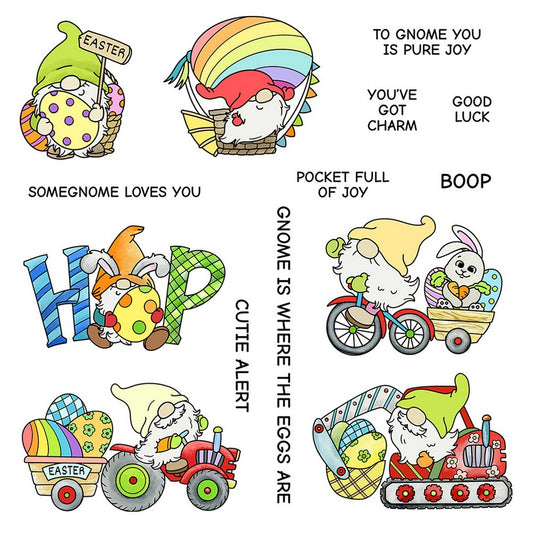 Rainbow Gnome Dies & Stamps Set