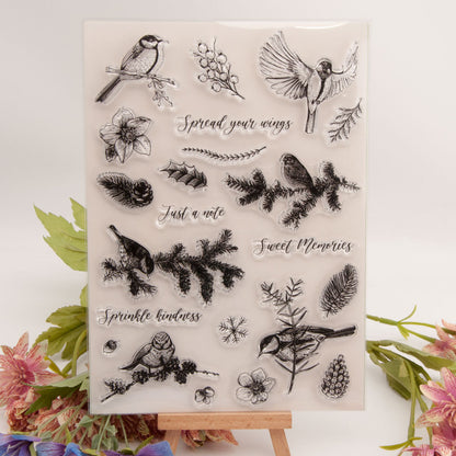 Winter Birds Clear Stamps