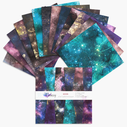 24PCS 6" Galaxy Scrapbook Paper & Cardstock