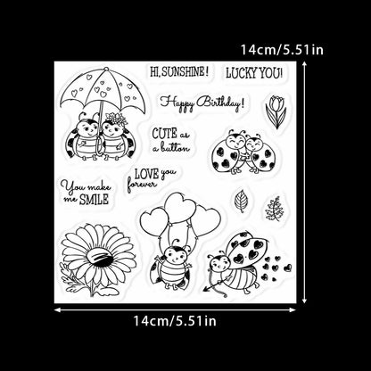 Valentine's Day Ladybug Dies & Stamps Set