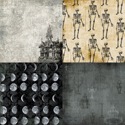 24PCS 6" Silent Castle Scrapbook Paper & Cardstock