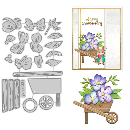 Flowers and A Stroller Metal Cutting Dies