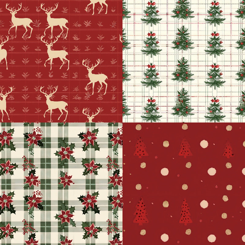 24PCS 6" Xmas Scrapbook Paper & Cardstock