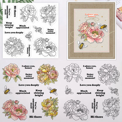 Beautiful Flowers Clear Stamps