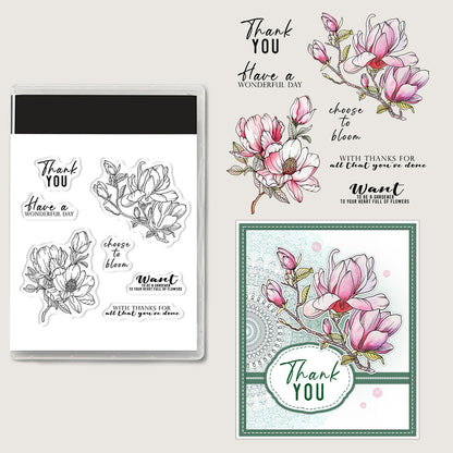 Spring Flower Clear Stamps