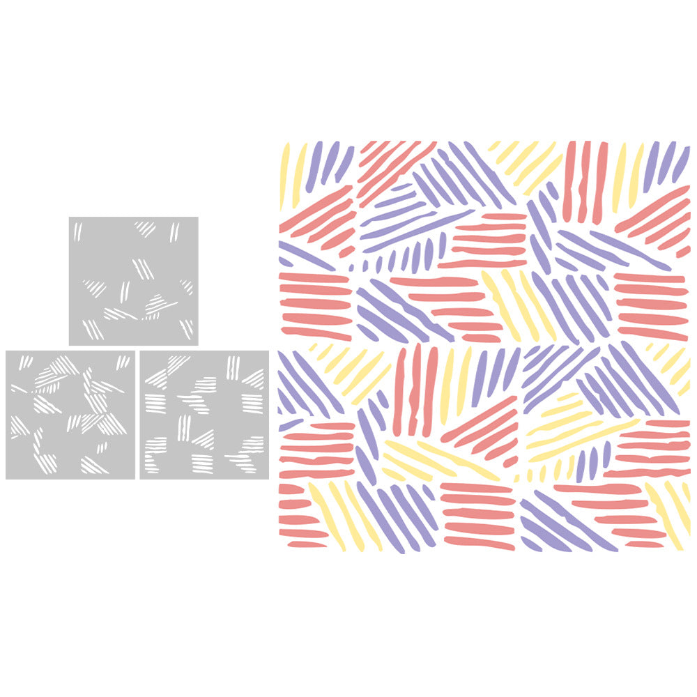 3 PCS Creative Patterns DIY Painting Hollow Stencil