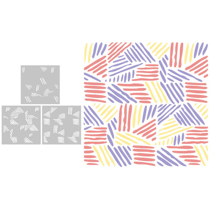 3 PCS Creative Patterns DIY Painting Hollow Stencil