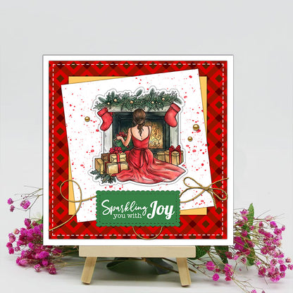 Christmas Girl Clear Stamps