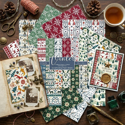 24PCS 6" Christmas Scrapbook Paper & Cardstock