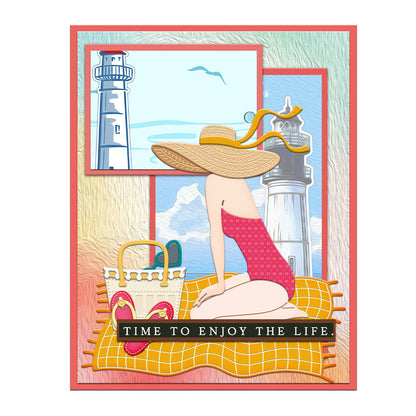 Beach Girl Metal Cutting Dies