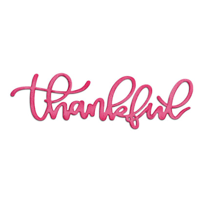 "Thankful" Words Metal Cutting Dies