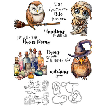 Halloween Eagle Dies & Stamps Set