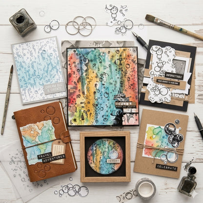 Vintage Style DIY Journal Clear Stamps
