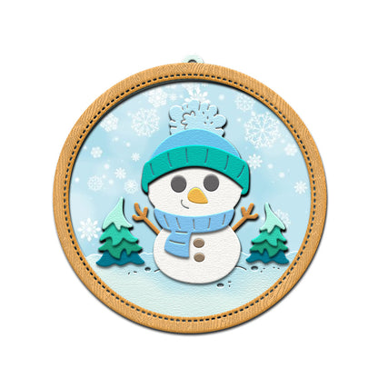 Snowman Shake Card Metal Cutting Dies