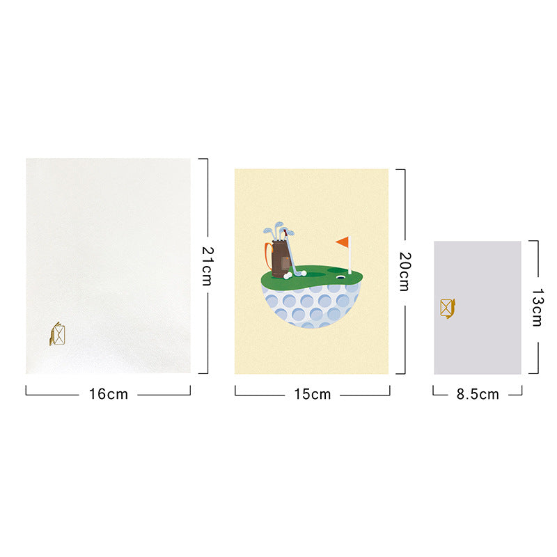 3D Creative Golf Pop-Up Greeting Card