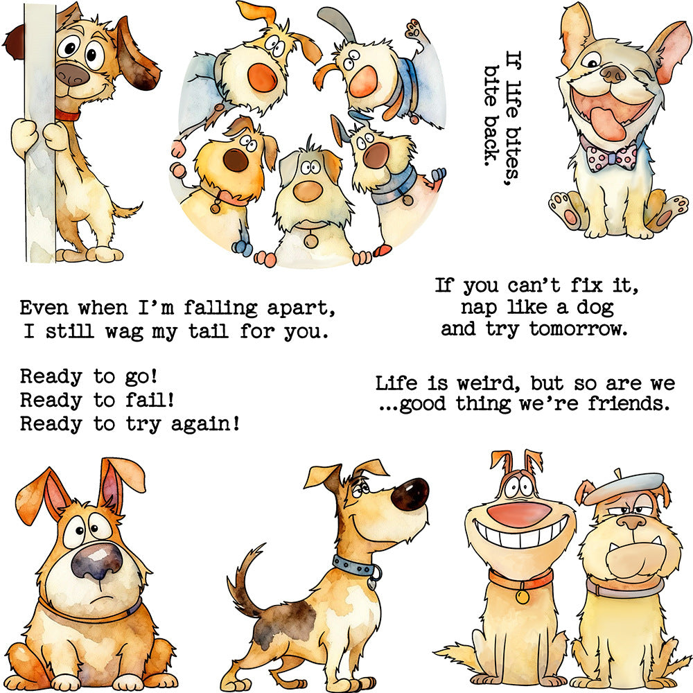 Naughty Dogs Dies & Stamps Set