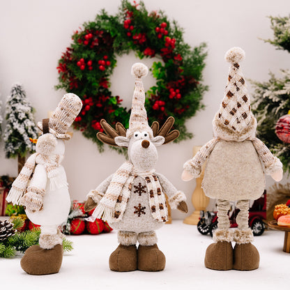 Christmas Retractable Long Legs Doll Ornaments