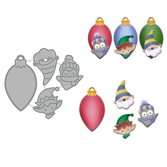 Christmas Light Bulb Pendant Metal Cutting Dies