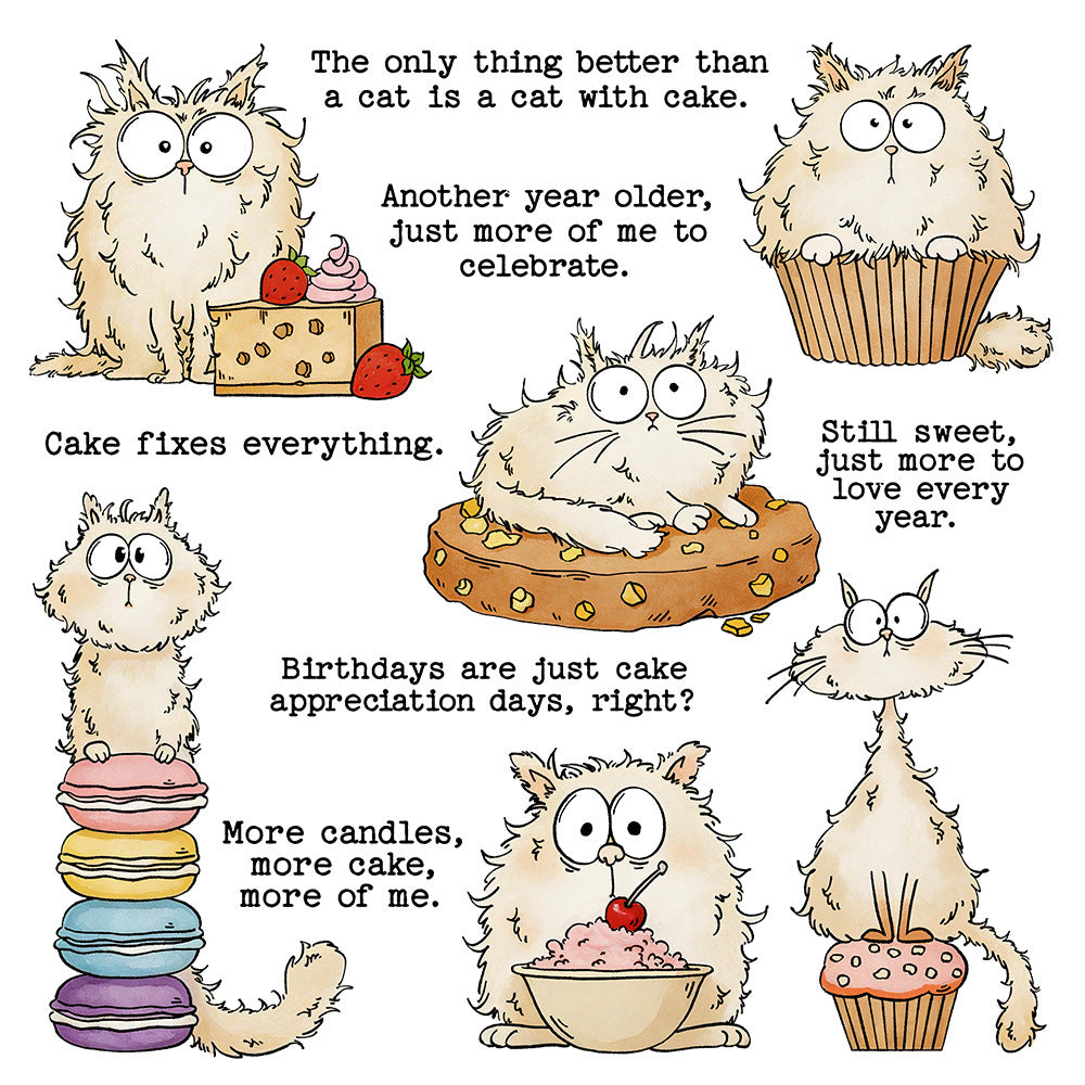 Macaron Cats Dies & Stamps Set