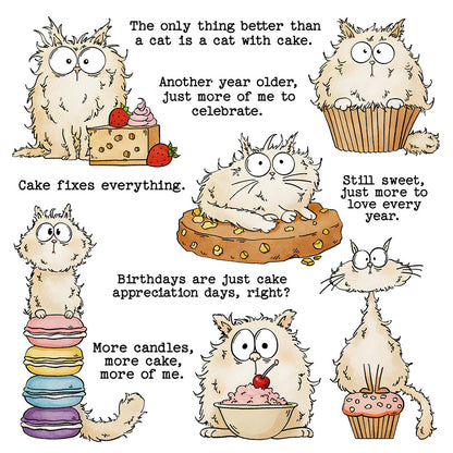 Macaron Cats Dies & Stamps Set