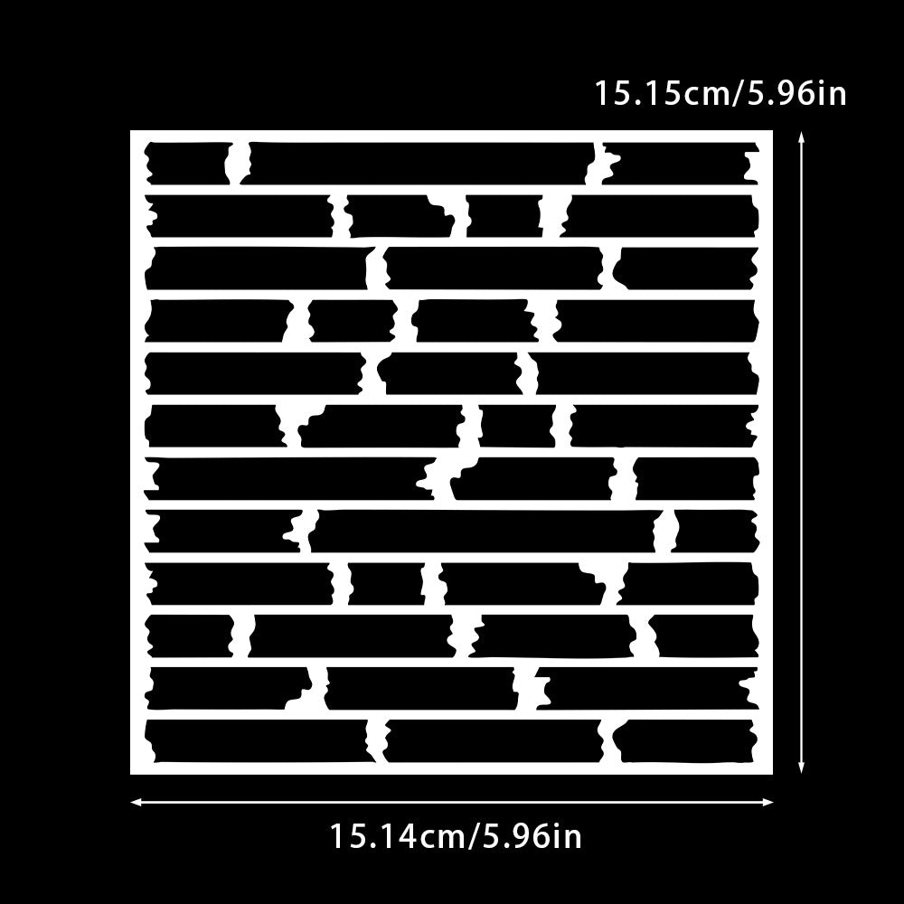 Wood Board Pattern DIY Painting Hollow Stencil
