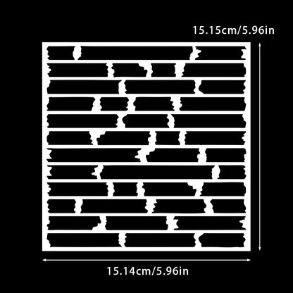 Wood Board Pattern DIY Painting Hollow Stencil