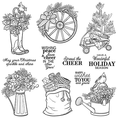 Christmas Decoration Clear Stamps