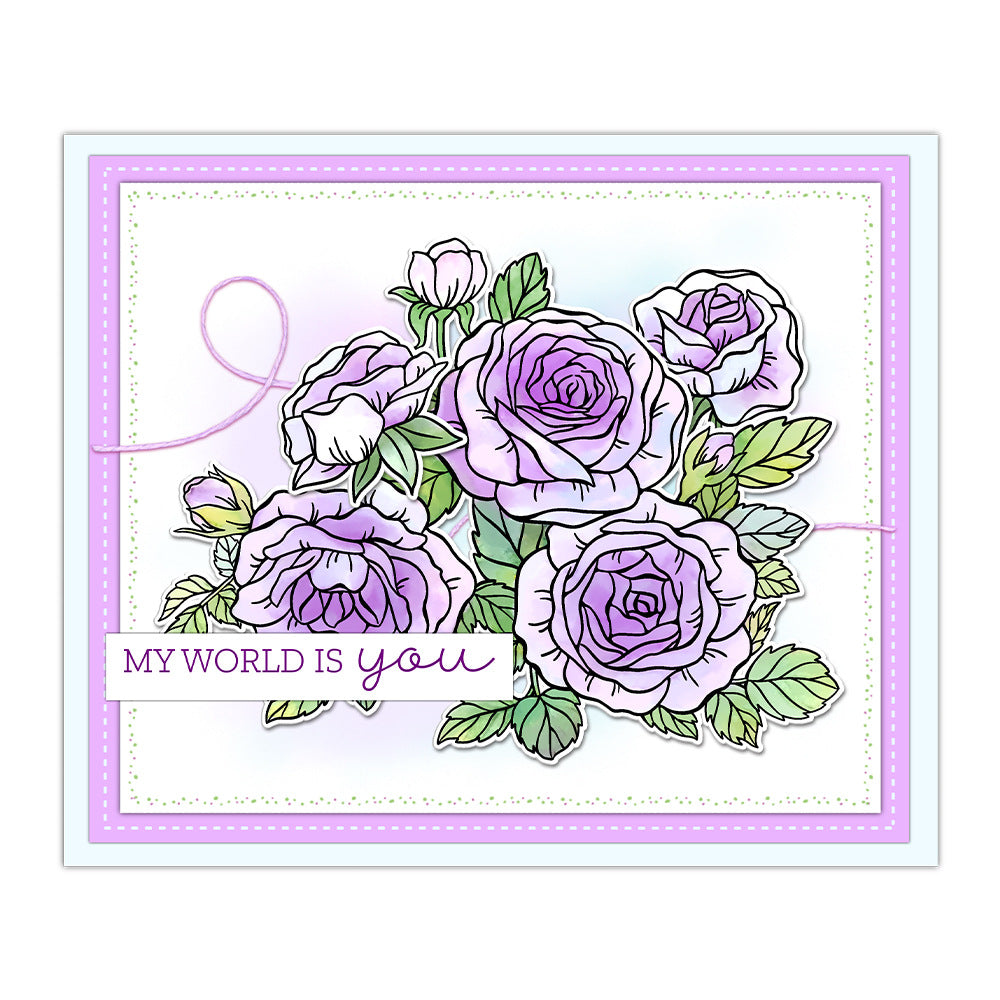 Rose Group Clear Stamps
