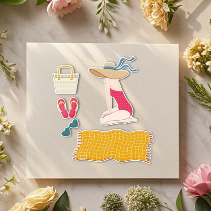 Beach Girl Metal Cutting Dies