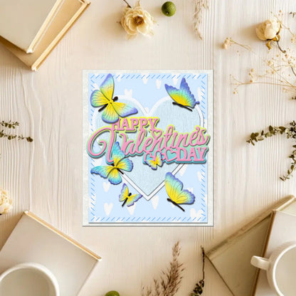 Happy Valentine's Day Wishes Metal Cutting Dies