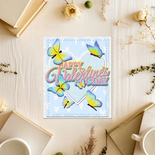Happy Valentine's Day Wishes Metal Cutting Dies